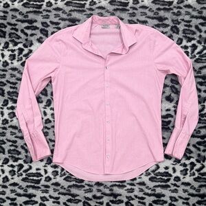 Kenneth Cole Reaction Light Pink Long Sleeve Dress Shirt Slim Fit